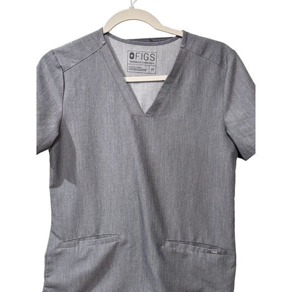 Figs Technical Collection XS Top XXS Zamora Joggers Charcoal Gray Scrub Grapite - Picture 3 of 7